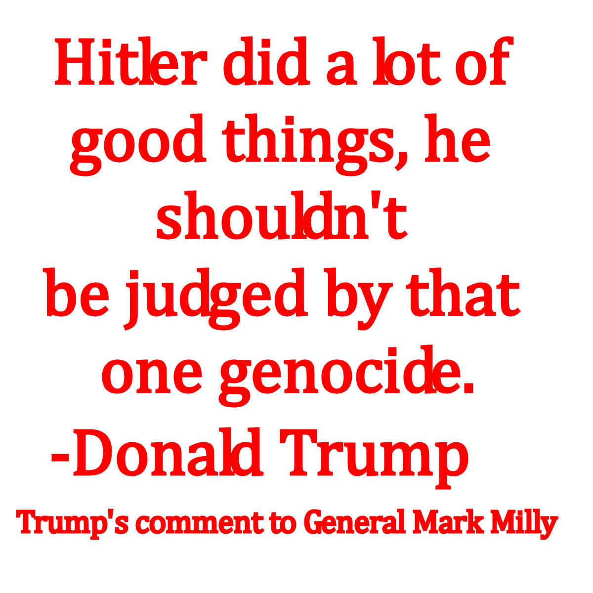 Trump on Hitler