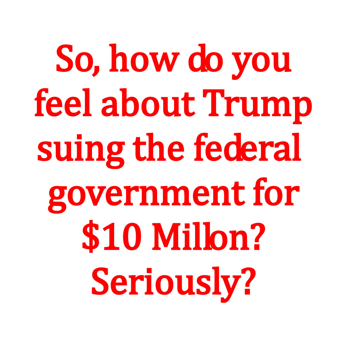 Trump’s lawsuit